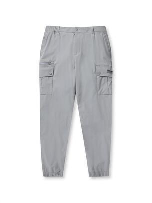 Tapered Cargo Jogger Pants Grey