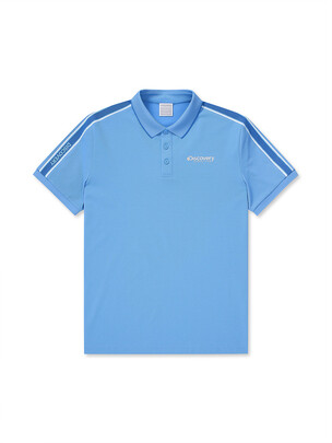 Side Line Collar T-Shirts L.Cobalt Blue