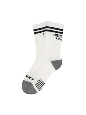 [KIDS] Stripe Color Block High Length Socks Off White