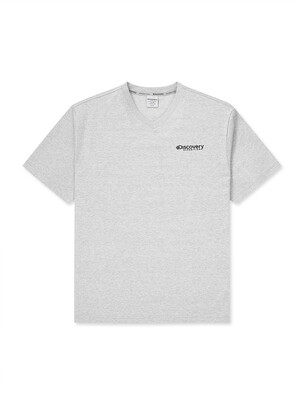 V-Neck T-Shirts Melange Grey