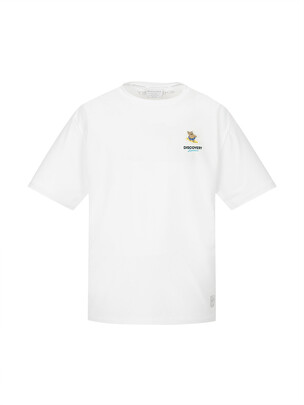 Main Crew Small Graphic Water T-Shirts Off White