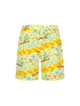 Hot Summer Pattern Board Shorts Lime
