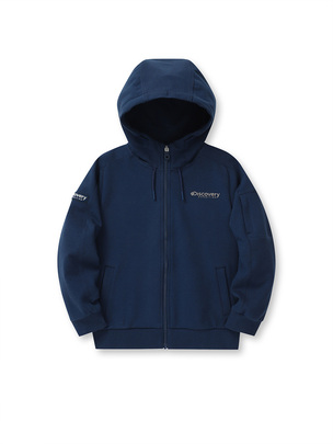[KIDS] Out Pocket Training Hood Zip-Up Navy