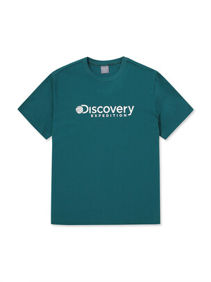 Men`S LOGAN Big Logo T-Shirts D.Turquoise