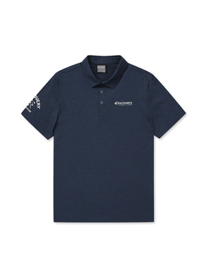 Sleeve Point Collar T-Shirts Mg.Navy